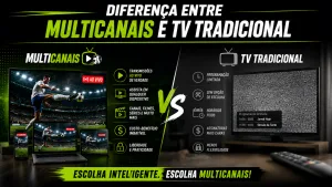Diferença entre Multicanais e TV tradicional